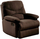 35" Chocolate Microfiber Recliner