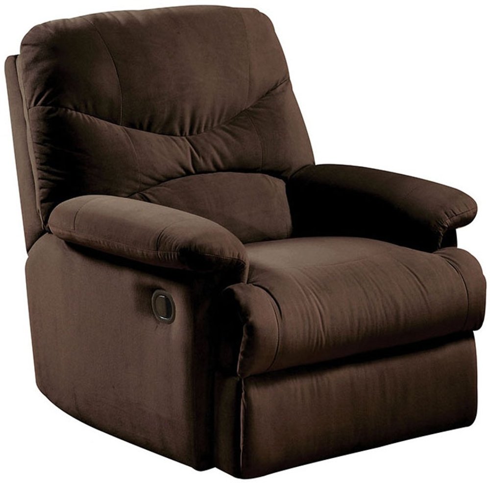 35" Chocolate Microfiber Recliner