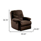 35" Chocolate Microfiber Recliner