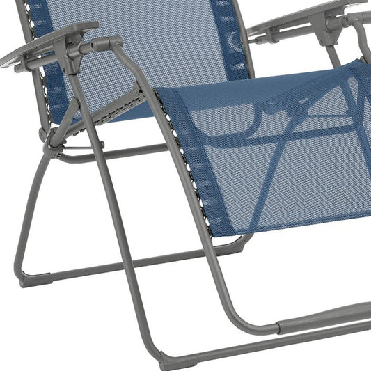 30" Graphite Metal Outdoor Zero Gravity Chair