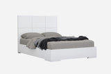 White Stainless Steel King Bed Frame