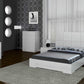 White Stainless Steel King Bed Frame