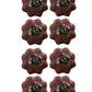 Set of Eight Pink Ceramic Drawer Pull Knobs
