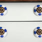 Set of Twelve Blue White And Turquoise Floral Ceramic Drawer Pull Knobs