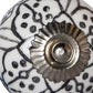1.5" X 1.5" X 1.5" Black Gray And Silver  Knobs 12 Pack