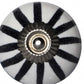 1.5" X 1.5" X 1.5" White Black And Silver  Knobs 12 Pack