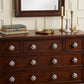 Set of Twelve Blue White And Gold Geometric Ceramic Drawer Pull Knobs
