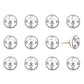 Set of Twelve Black White And Gold Clock Face Ceramic Drawer Pull Knobs