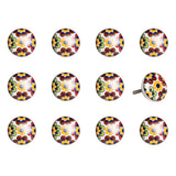 1.5" X 1.5" X 1.5" Yellow Blue And Red  Knobs 12 Pack