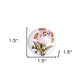 Set of Twelve Pink And White Floral Ceramic Drawer Pull Knobs
