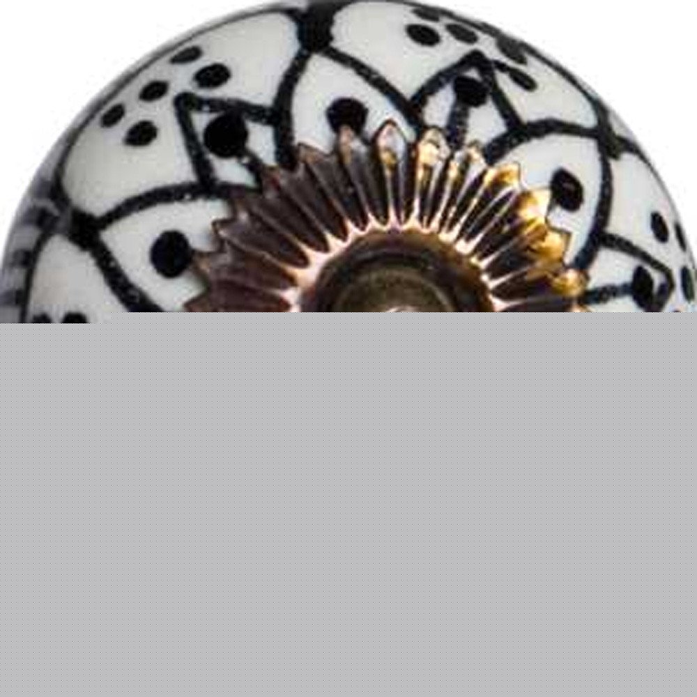 1.5" X 1.5" X 1.5" Black White Copper  Knobs 12 Pack