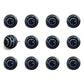 Set of Twelve Blue And Black Ceramic Drawer Pull Knobs
