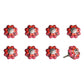 1.5" X 1.5" X 1.5" Hues Of Gray Cream And Silver  Knobs 8 Pack