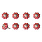 1.5" X 1.5" X 1.5" Hues Of Gray Cream And Silver  Knobs 8 Pack