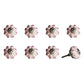1.5" X 1.5" X 1.5" Hues Of Gray Cream And Silver  Knobs 8 Pack
