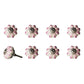 1.5" X 1.5" X 1.5" Hues Of Gray Cream And Silver  Knobs 8 Pack
