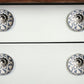 1.5" X 1.5" X 1.5" Blue Cream (Beige) With Silver  Knobs 12 Pack