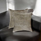 Set of Two 18" Tan Cowhide Throw Pillows