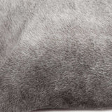 12" X 20" Gray Cowhide Pillow