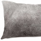 12" X 20" Gray Cowhide Pillow