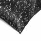 12" X 20" Gray Cowhide Throw Pillow
