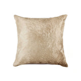 18" Natural Cowhide Throw Pillow
