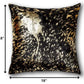Chocolate And Gold Torino Kobe Cowhide Pillow