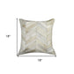 18" Natural Cowhide Throw Pillow