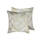 Set of Two Natural Cowhide Throw Pillow
