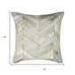 Set of Two Natural Cowhide Throw Pillow
