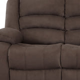 40" Contemporary Brown Fabric Sofa