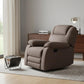 40" Contemporary Brown Fabric Chair