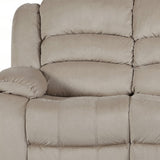 40" Contemporary Beige Fabric Sofa
