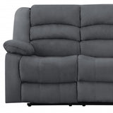 40" Contemporary Grey Fabric Sofa