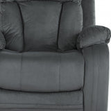 40" Modern Grey Fabric Chair