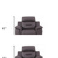 41" Brown Fascinating Leather Reclining Chair