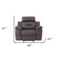 41" Brown Fascinating Leather Reclining Chair
