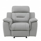 41" Grey Fascinating Leather Reclining Chair.
