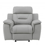 41" Grey Fascinating Leather Reclining Chair.