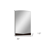 43" Dark Brown Dresser Mirror