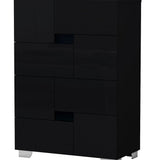 44" Superb Black High Gloss Chest