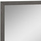 43" Gray Wood Dresser Mount Framed Mirror