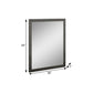 43" Gray Wood Dresser Mount Framed Mirror