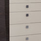 34" Refined Beige High Gloss Dresser
