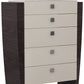 34" Refined Beige High Gloss Dresser