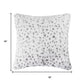 Set of Two 18" Brown and White Faux Fur Throw Pillow