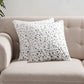Set of Two 18" Brown and White Faux Fur Throw Pillow