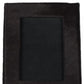 4" x 6" Black Cowhide Picture Frame with Mat