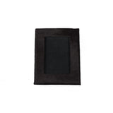 4" x 6" Gray Cowhide Tabletop Picture Frame with Mat