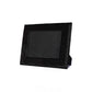 5" x 7" Black Cowhide Hanging & Tabletop Picture Frame with Mat